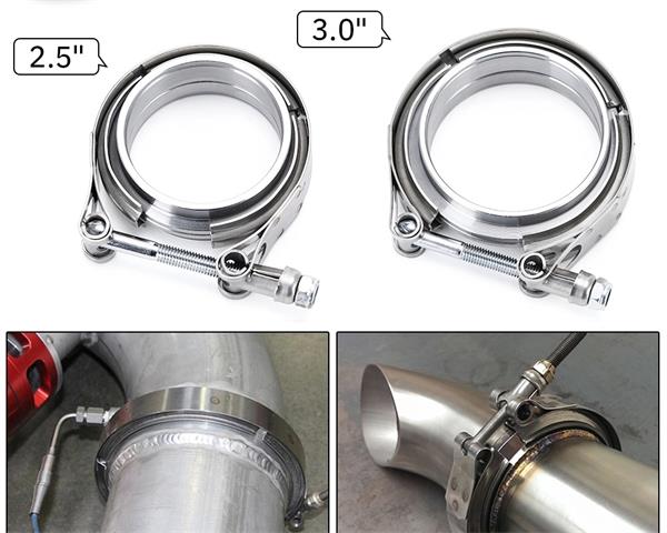 T-Bolt V Band Clamp With Flange